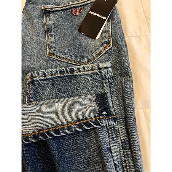 Emporio Armani J06 Slim-Fit Washed Denim Jeans - Picture 14 of 15